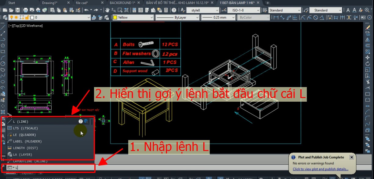 Cách hiển thị lệnh trong cad như thế nào? 5