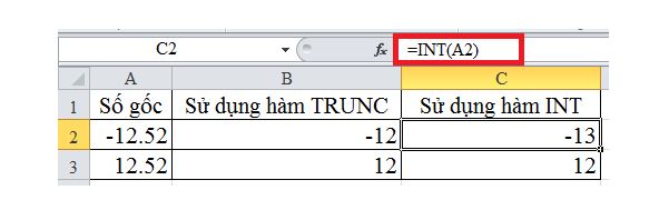 Cách tách lấy số trước và sau dấu phẩy trong Excel NTN? 2