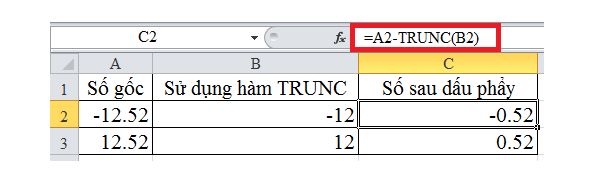 Cách tách lấy số trước và sau dấu phẩy trong Excel NTN? 3