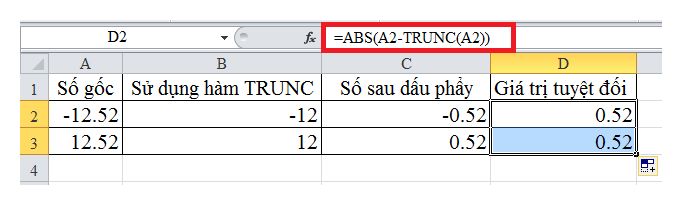 Cách tách lấy số trước và sau dấu phẩy trong Excel NTN? 4