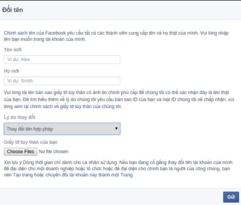 Đổi tên Facebook khi chưa đủ 60 ngày NTN? 8