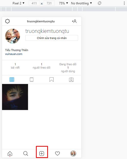 Hướng dẫn cách đăng ảnh lên Instagram bằng máy tính 5