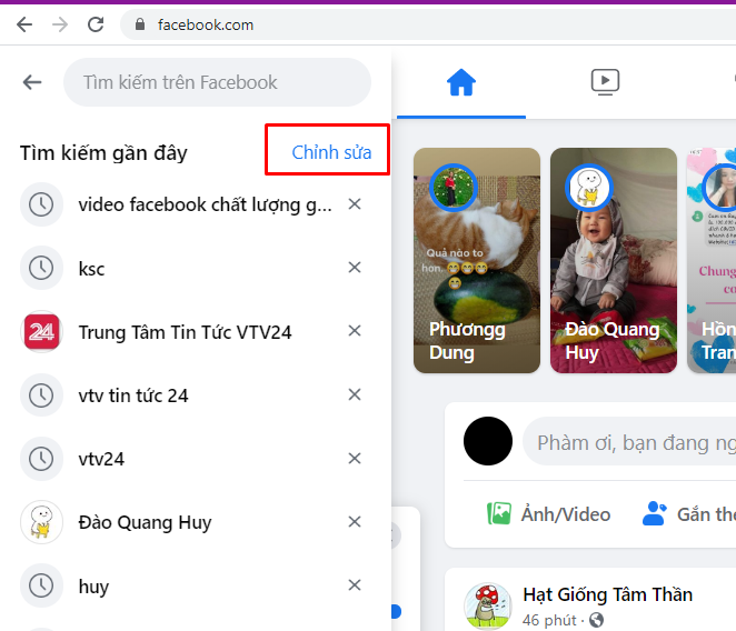 Hướng dẫn cách xóa lịch sử tìm kiếm trên Facebook