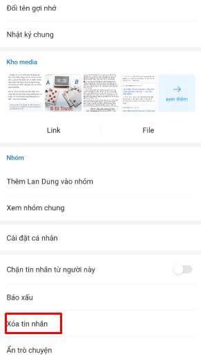 Làm thế nào để xóa và thu hồi tin nhắn trên Zalo 6