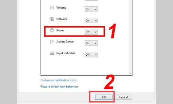 Mất biểu tượng pin trên thanh taskbar Windows 10, 8.1, 7 phải làm sao? 3