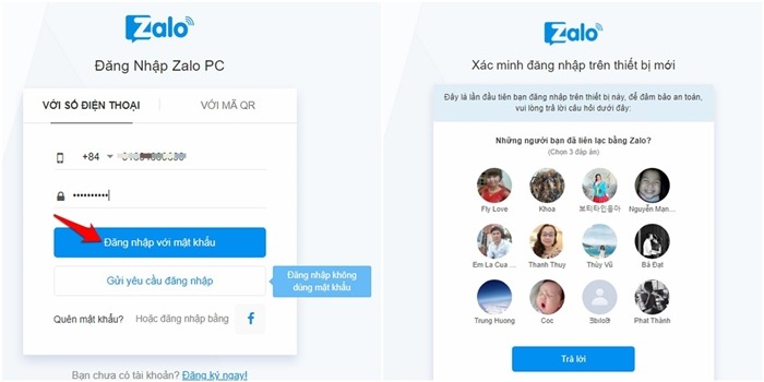 Cách đăn nhập Zalo trên web