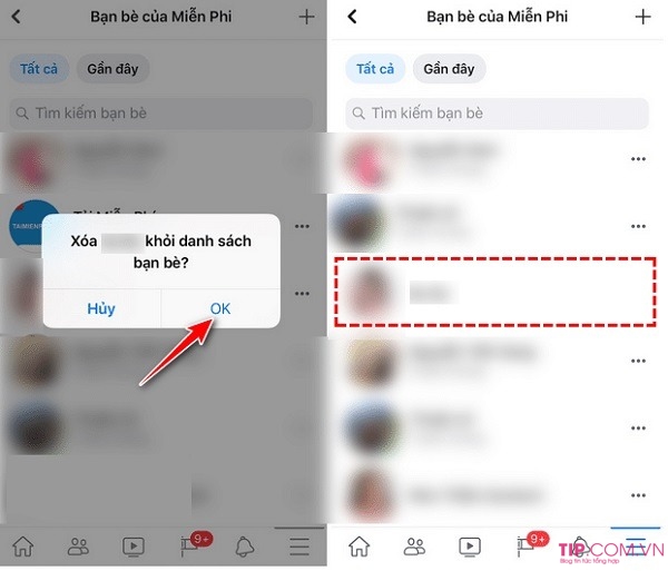 cach loc ban be facebook tren dien thoai android ios 5