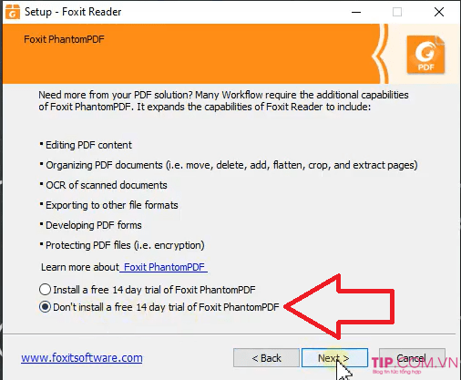 tai va cai dat foxit reader 3
