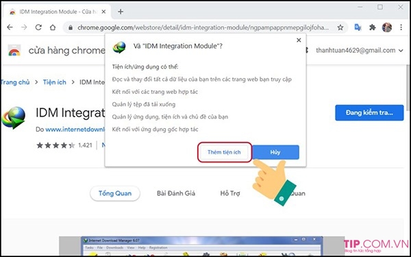 them idm vao chorme 2