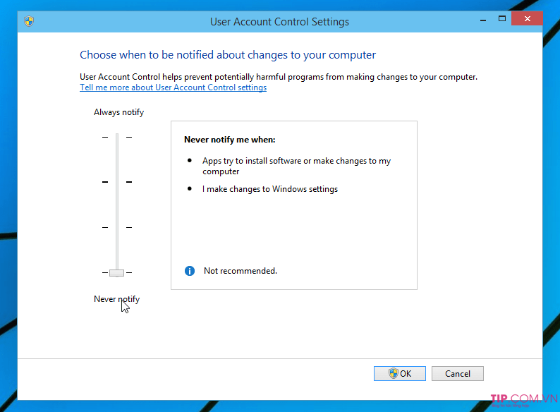 cach tat user account control tren windows 10 windows 8 1