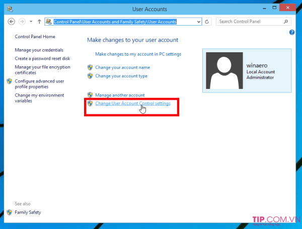 cach tat user account control tren windows 10 windows 8