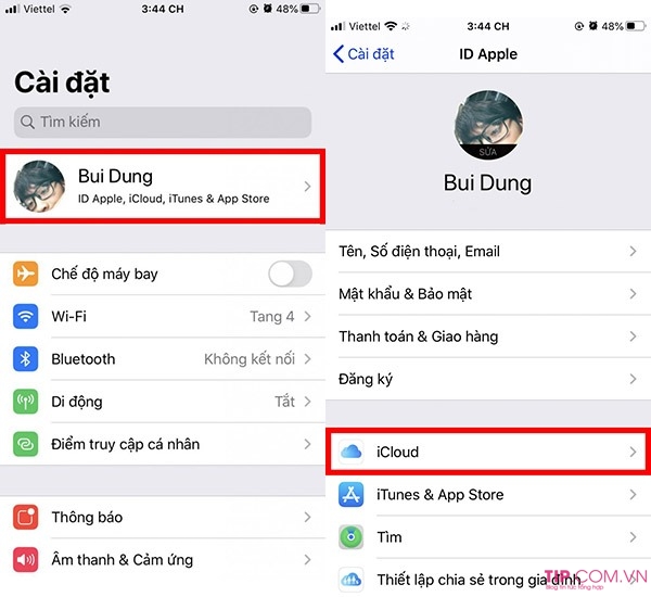 cach xoa anh sao luu tren icloud cho iphone ipad 3