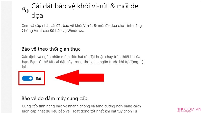 Tăng tốc win 10 bằng cách tắt Windows Defender