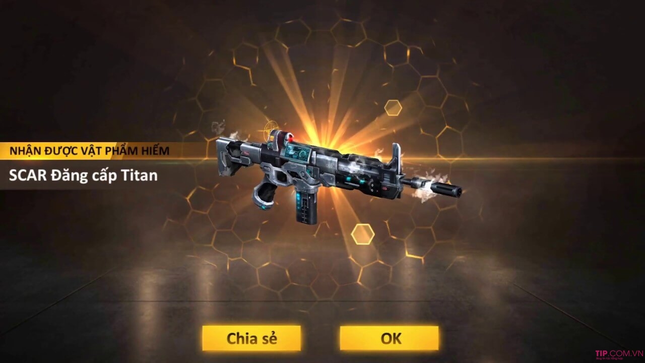 Bộ Gift Code FF Scar Titan Free Fire duy nhất