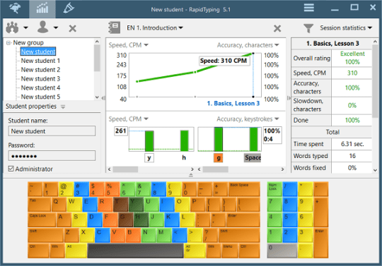 RapidTyping Portable – Phần mềm luyện đánh máy 10 ngón không cần cài đặt 